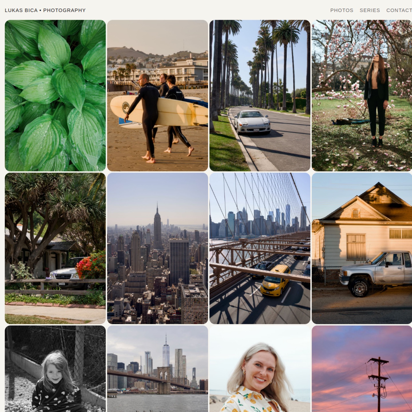 Screenshot projektu lukasbica.com
